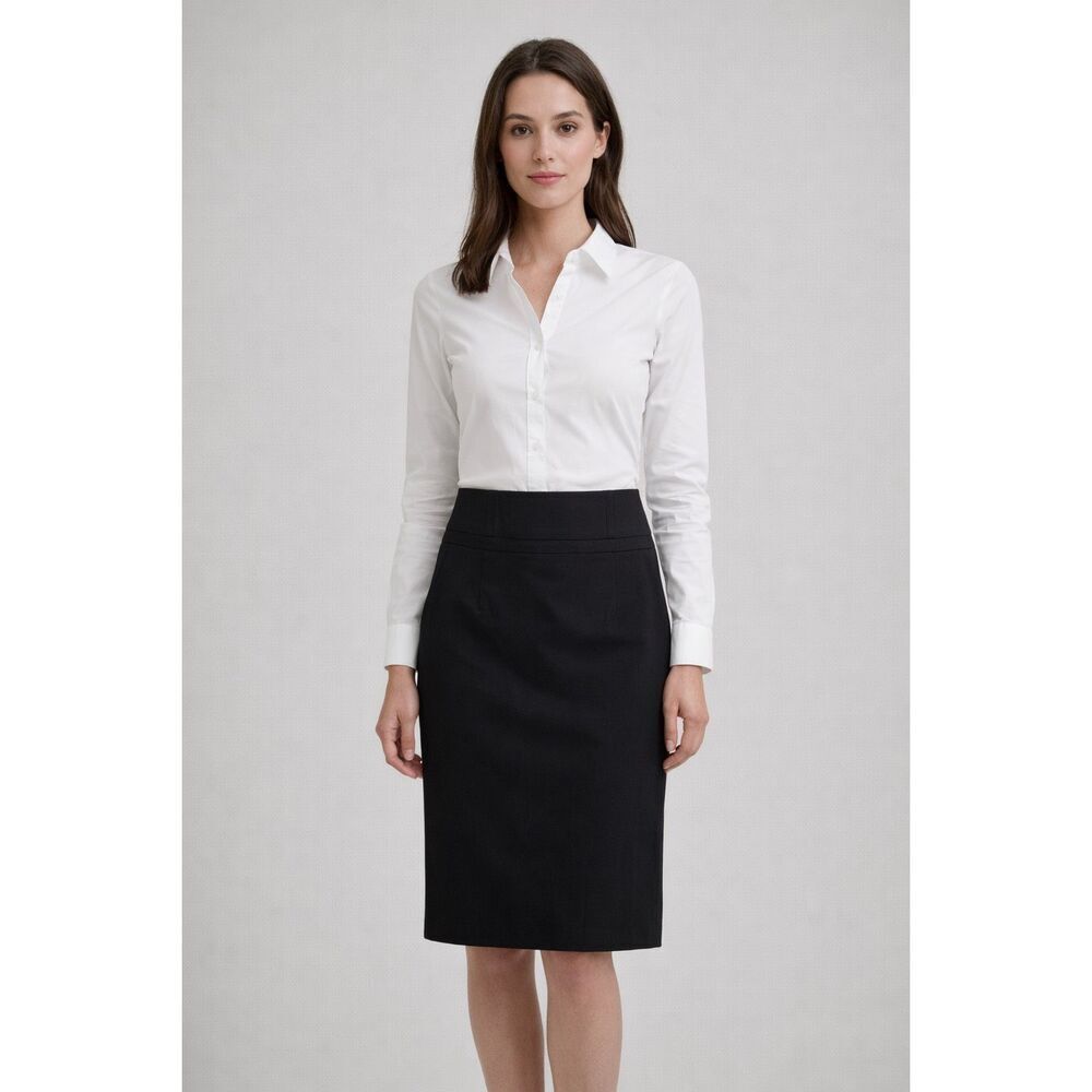 Guess Jeans Black Pencil Skirt Size 28 Stretch Career Classic